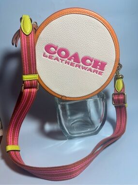 NWOT! Round Color block Leather Crossbody Bag MSRP$375 Sold out on site!